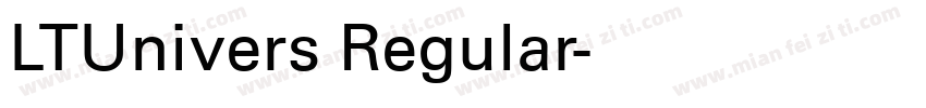 LTUnivers Regular字体转换